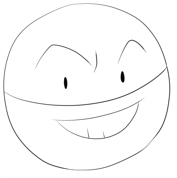 Voltorb coloring page image