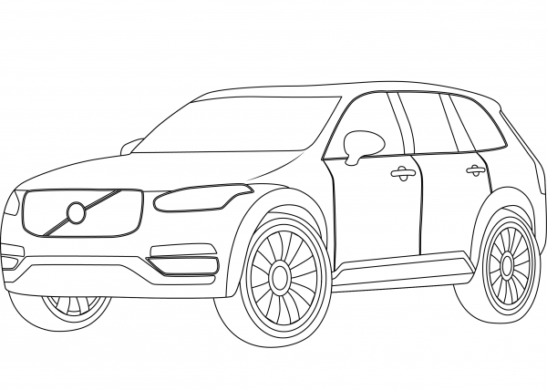 Volvo XC90 coloring page - ColouringPages