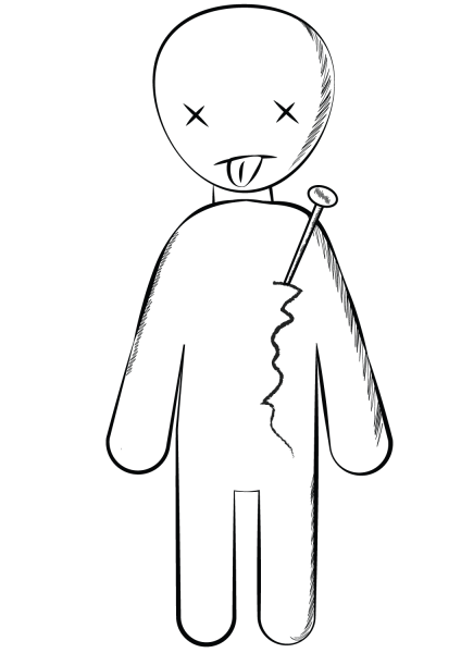 Voodoo Doll coloring page image