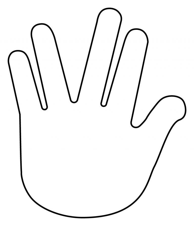 Vulcan Salute Emoji coloring page - ColouringPages