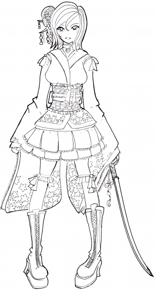 Wa Lolita coloring page image