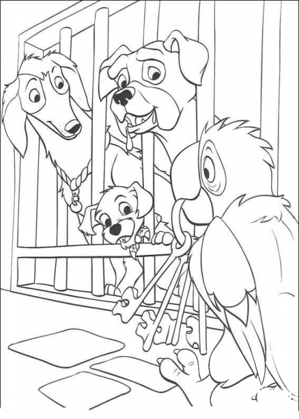 Waddlesworth Brings a Key  coloring page image