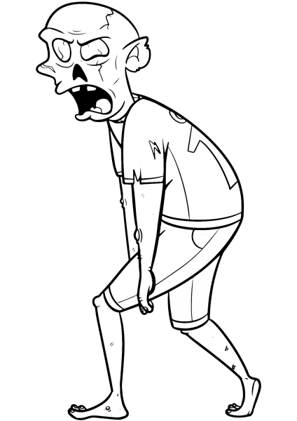 Walking Dead coloring page image