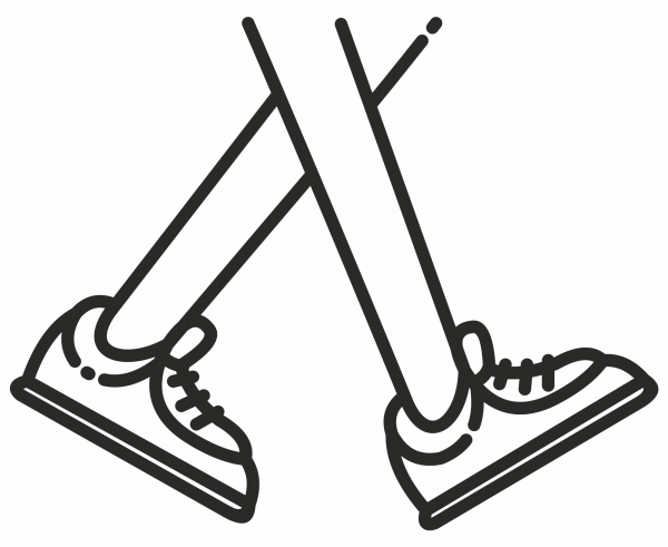 Walking Feet coloring page image