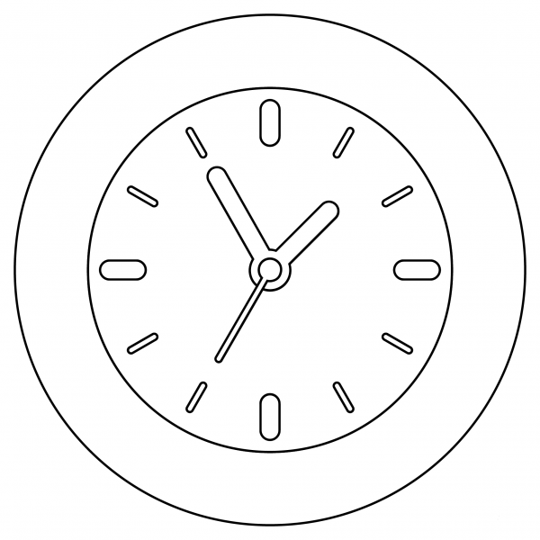 Wall Watch coloring page image