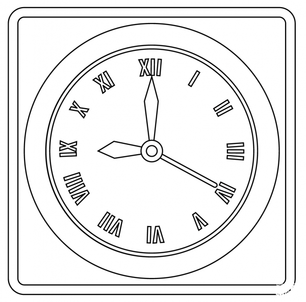 Wall Watch coloring page image