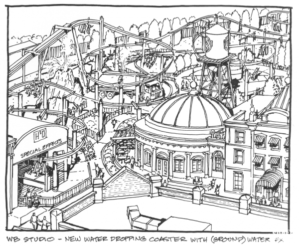Warner Bros Studio coloring page image
