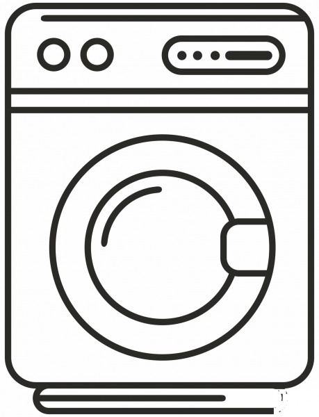 Washing Machine coloring page image