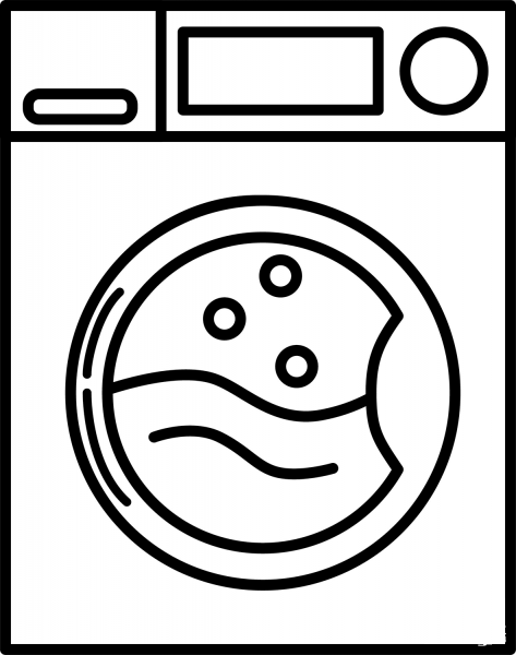 Washing Machine coloring page image