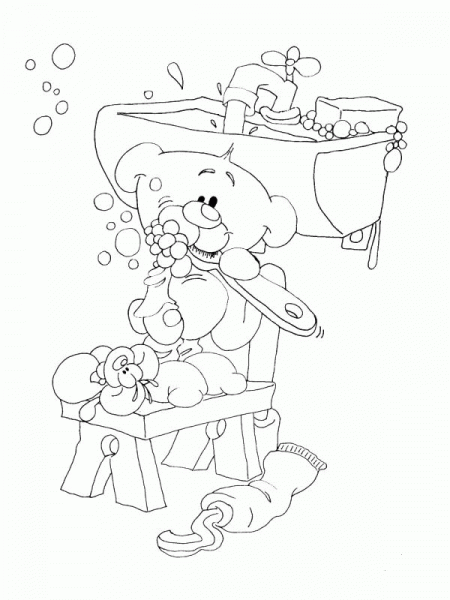 Washing Pimboli  coloring page image