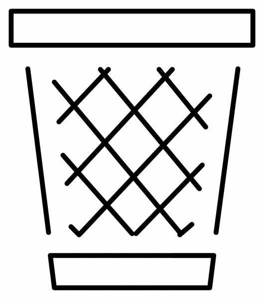 Wastebasket Emoji coloring page image