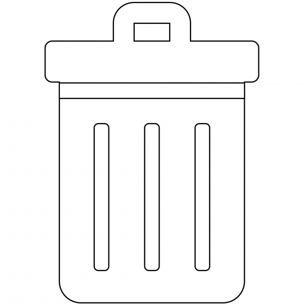 Wastebasket Emoji coloring page image
