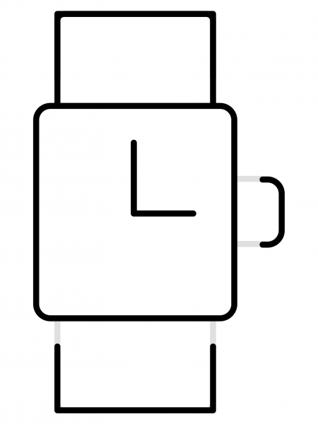 Watch Emoji coloring page image