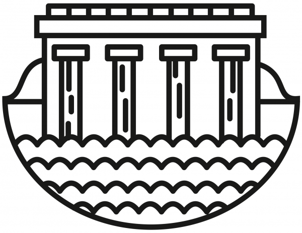 Water Dam coloring page image