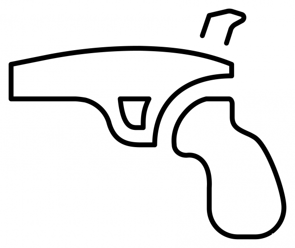Water Pistol Emoji coloring page image
