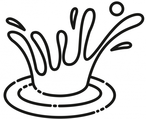 Water Splash coloring page image