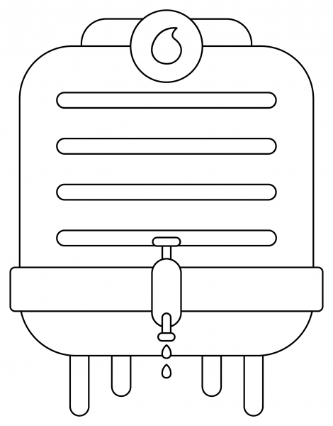 Water Tank coloring page image