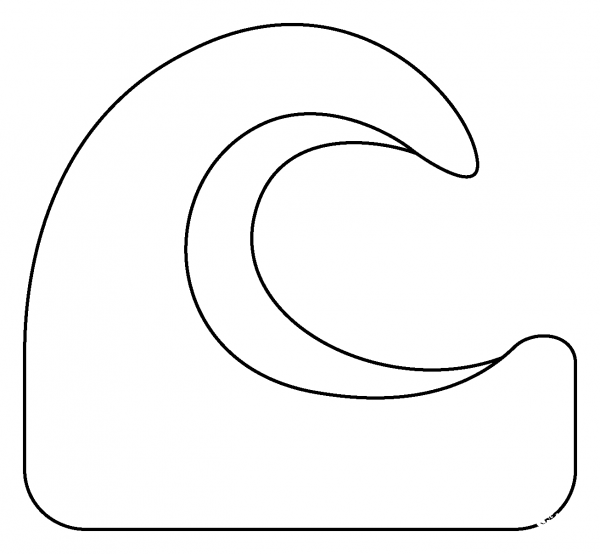 Water Wave Emoji coloring page image