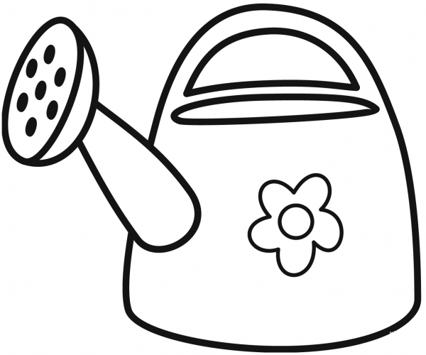 Watering Can coloring page image