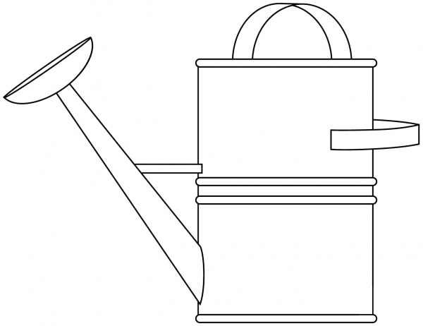 Watering Can coloring page image