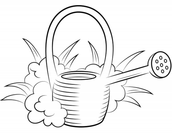 Watering Cane coloring page image
