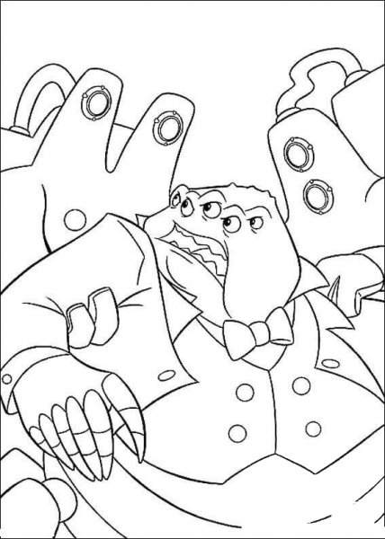 Waternoose coloring page image