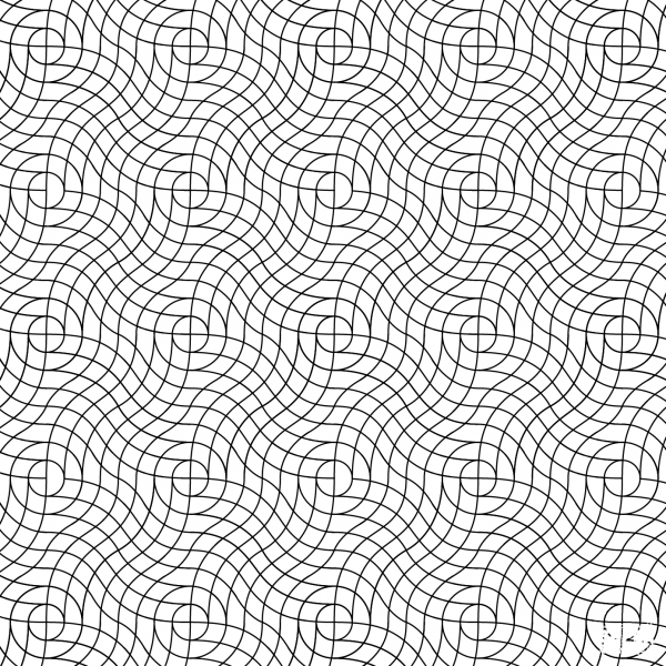 Wavy Weave Pattern coloring page image