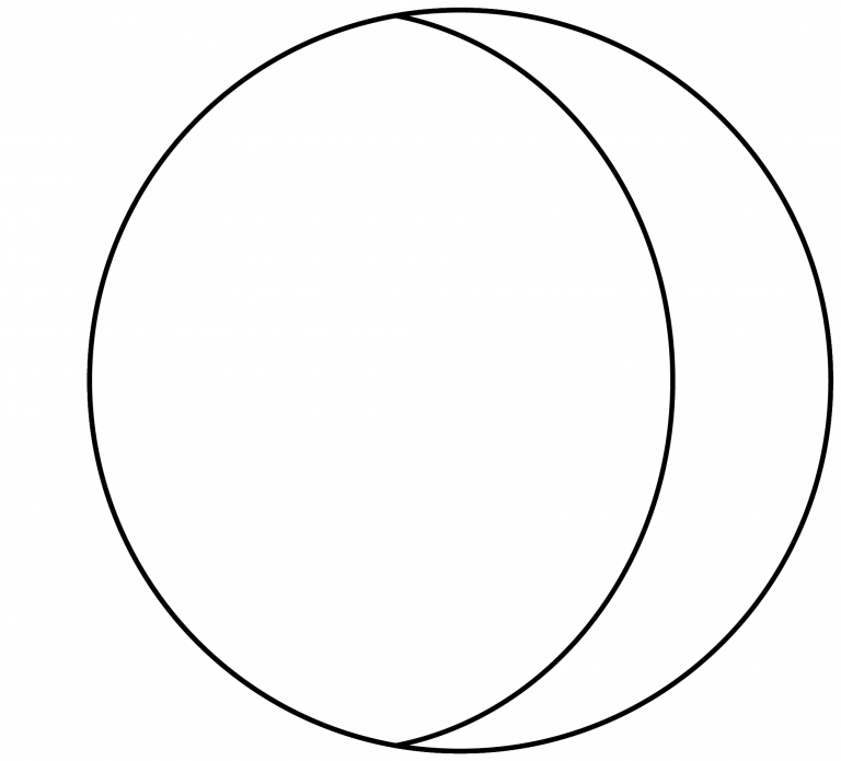 Waxing Crescent Moon Emoji coloring page - ColouringPages