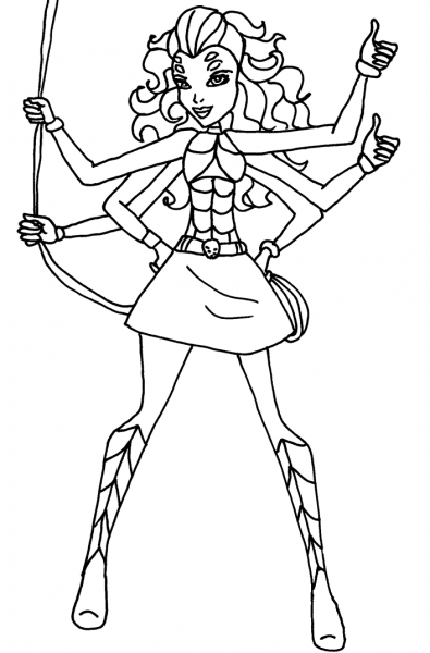 Webarella coloring page image