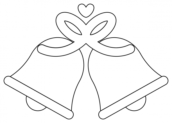 Wedding Bells coloring page image