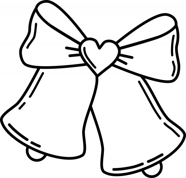 Wedding Bells coloring page image
