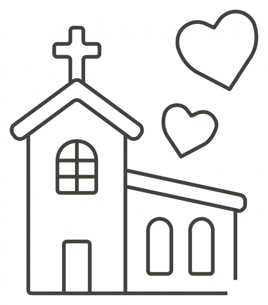 Wedding coloring page image