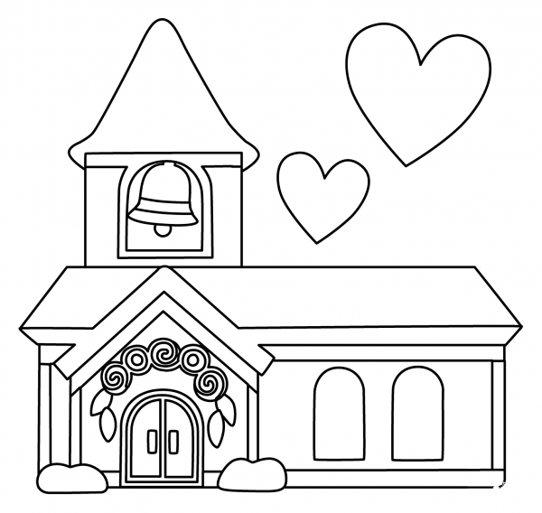 Wedding Emoji coloring page image