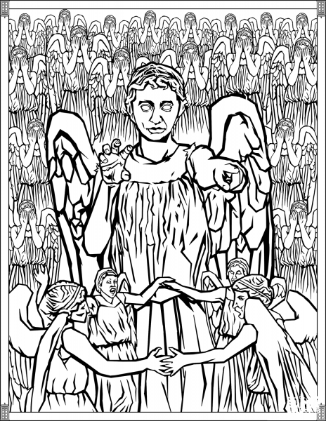 Weeping Angels coloring page image