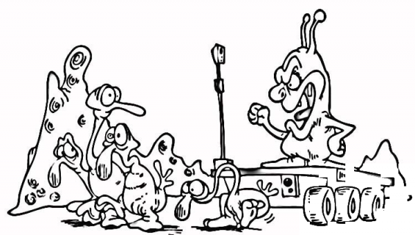 Weird Creatures  coloring page image