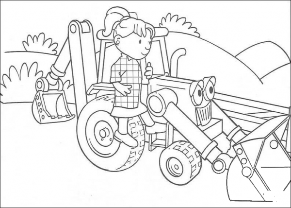 Wendy And Scoop  coloring page image