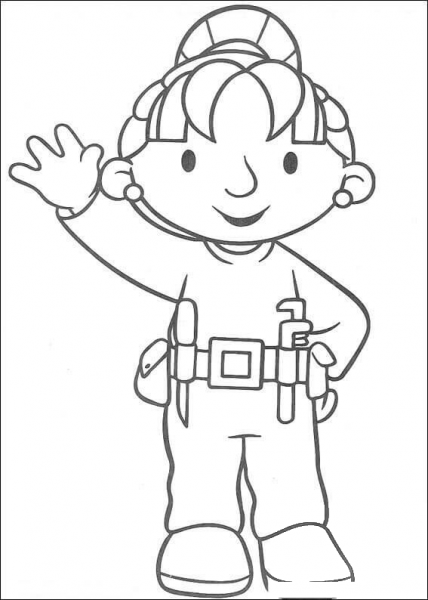 Wendy Says Hi  coloring page image