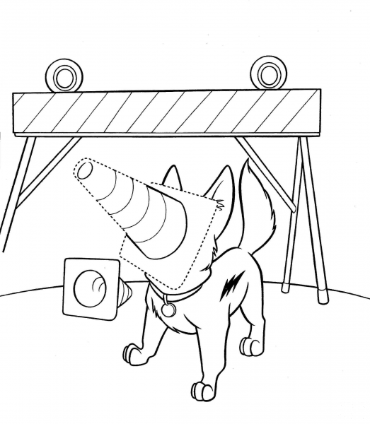 What Are These Barriers For? coloring page image