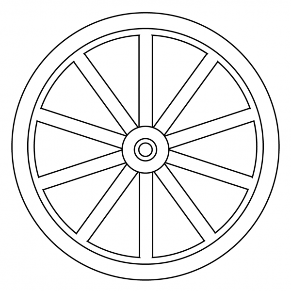 Wheel Emoji coloring page - ColouringPages