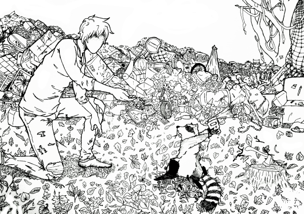 Where the Lost Things Go Doodle coloring page image