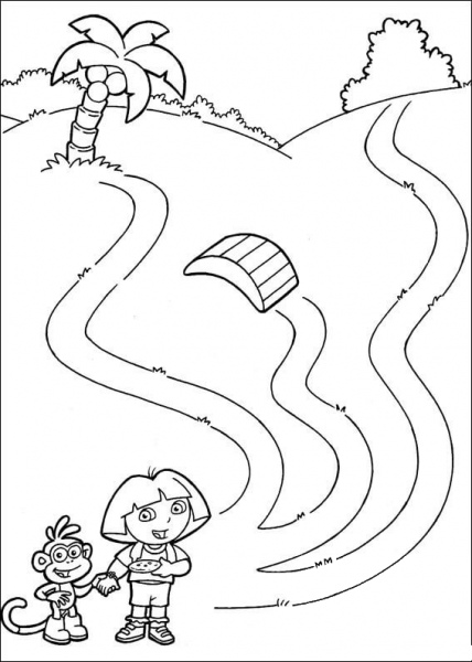 Which Way We Have To Go?  coloring page image