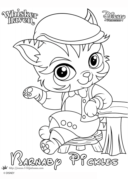 Whisker Haven Barnaby Pickles coloring page image