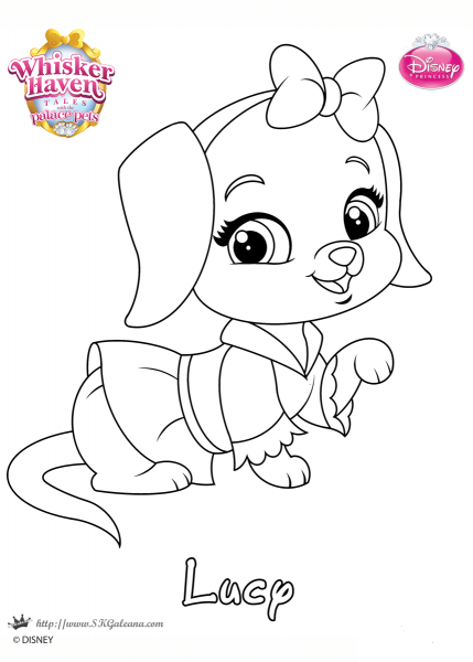 Whisker Haven Lucy Princess coloring page image