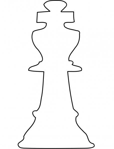 White King coloring page image