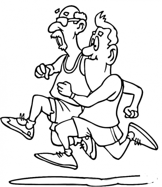 Who is Faster  coloring page image