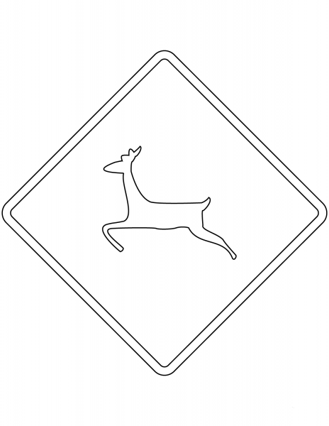 “Wild Animals” Sign in Argentina coloring page image