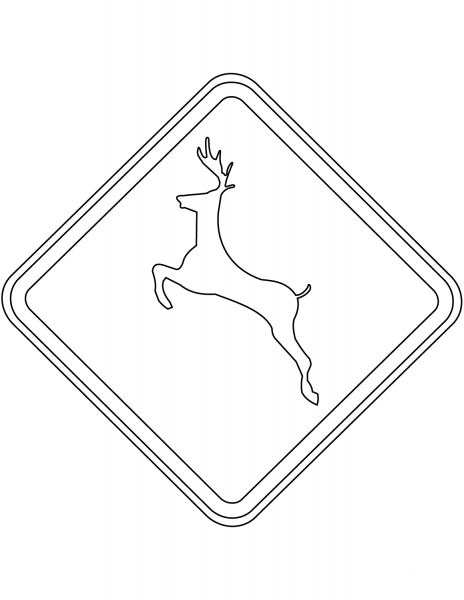 “Wild Animals” Sign in Brazil coloring page image