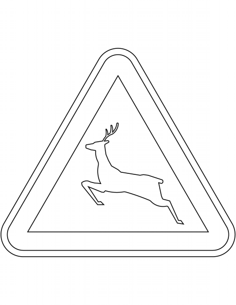 “Wild Animals” Sign in Portugal coloring page image