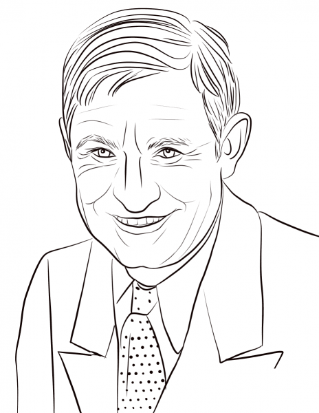 Will Rogers coloring page image