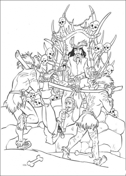 Will Turner is captured coloring page image
